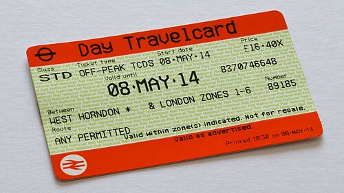 Stock photo of a Day Travelcard